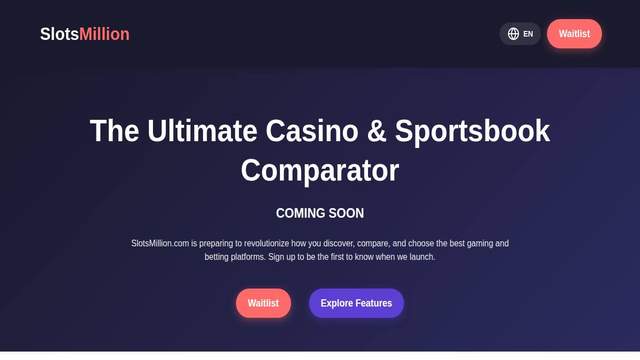 SlotsMillion casino screenshot